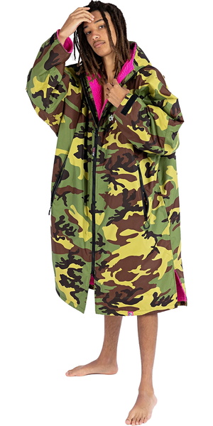 2025 Dryrobe Advance Long Sleeve Change Robe V3 DALSV3 - Camo / Pink